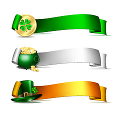 Image showing Patricks Day banners.