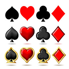 Image showing 3d Suit of playing cards.