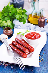 Image showing sausages