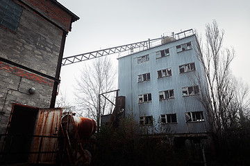 Image showing Abandoned cement factory near Chernobyl Nuclear Power Plant