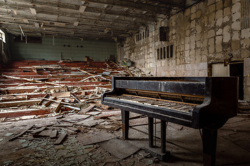 Image showing Large abandoned music hall in Pripyat, Chernobyl Exclusion Zone 2019