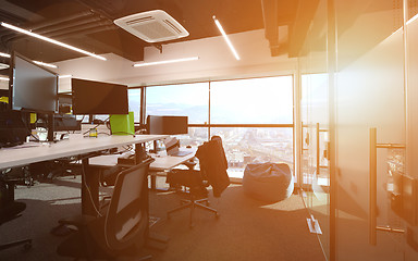 Image showing Empty Modern open plan Office