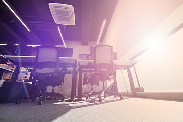 Image showing Empty Modern open plan Office