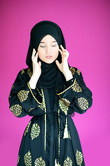 Image showing muslum woman with hijab in modern dress