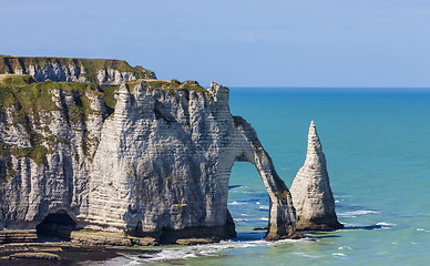 Image showing Cliffs of Etretat, Normandy,France