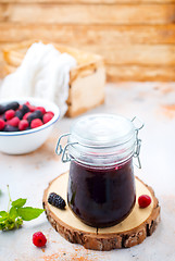 Image showing berries jam