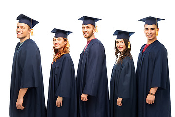 Image showing graduates in mortar boards and bachelor gowns