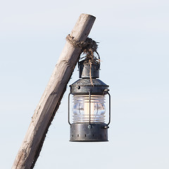 Image showing Simple street lamp-post