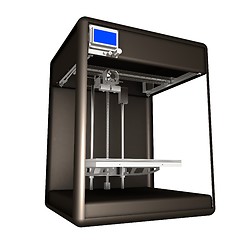 Image showing 3d printer. Modern technologies. Creating products of the innova