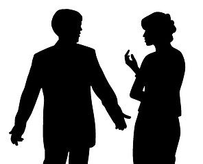 Image showing Man and woman arguing