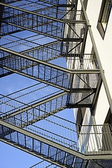 Image showing metal fire escape