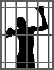 Image showing Man in jail