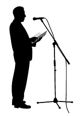 Image showing Man public speaking