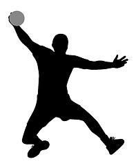 Image showing Handball player