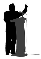 Image showing Man public speaking
