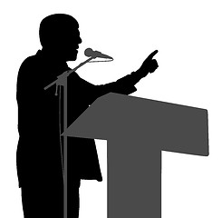 Image showing Public speaking