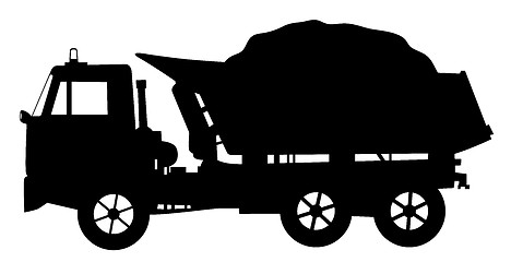 Image showing Tipper dump truck loaded