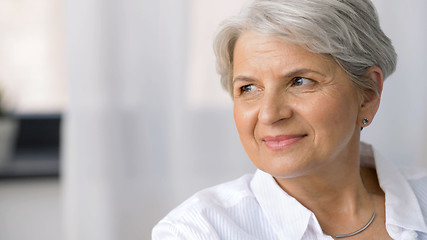 Image showing portrait of smiling senior woman