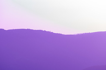 Image showing ultra violet purple summer landscape