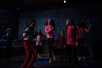 Image showing Kids neon disco party