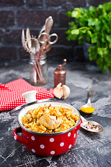 Image showing fried chicken with rice