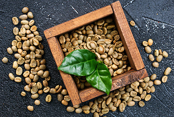 Image showing green coffee