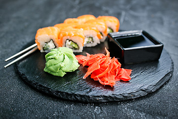 Image showing sushi