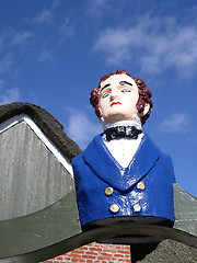 Image showing Male figurehead 