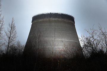 Image showing Cooling Tower of Reactor Number 5 In at Chernobyl Nuclear Power Plant, 2019