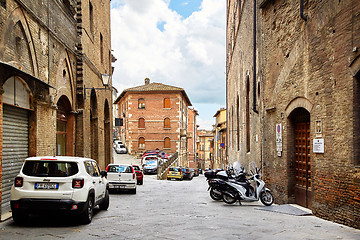 Image showing Street wiev of Siena, Italy