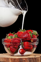 Image showing Strawberry With Cream