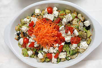 Image showing Fresh Salad Oval