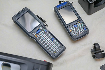 Image showing Two Portable Computers