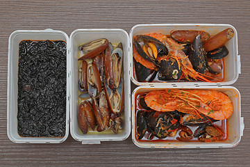Image showing Seafood Takeaway Box