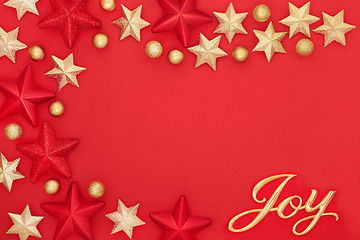 Image showing Christmas Joy Background Border