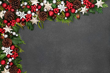 Image showing Festive Christmas Background Border 