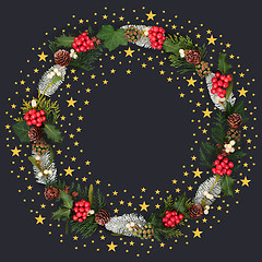 Image showing Christmas Wreath Abstract