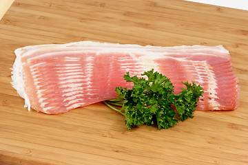 Image showing Bacon with parsley