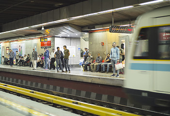 Image showing People Tehran metro staion, Iran