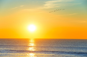 Image showing Ocean sunset, Portugal