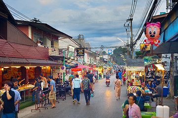 Image showing Pai night market, Thailand