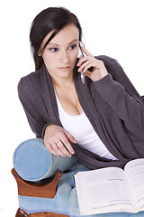 Image showing Teenager Talking on the Cell Phone 