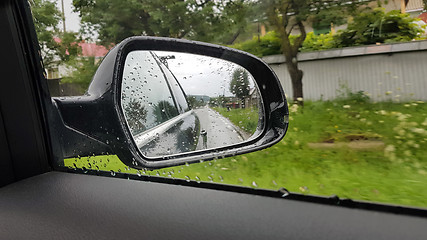 Image showing Car side mirror
