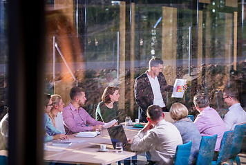 Image showing young business team on meeting at office