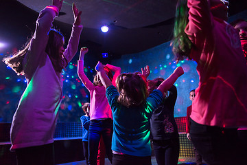 Image showing Kids neon disco party