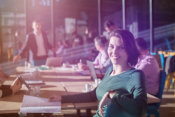 Image showing Portrait of young successful Businesswoman