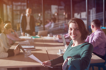 Image showing Portrait of young successful Businesswoman