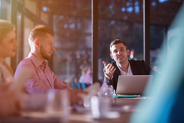 Image showing young business team on meeting at office