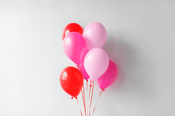 Image showing pink and red air balloons for birthday party