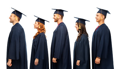 Image showing graduates in mortar boards and bachelor gowns